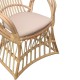 Πολυθρόνα Boloni Inart με μπεζ μαξιλάρι-φυσικό rattan 100x67x120εκ Πολυθρόνα Boloni Inart με μπεζ μαξιλάρι-φυσικό rattan 100x67x120εκ