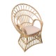 Πολυθρόνα Boloni Inart με μπεζ μαξιλάρι-φυσικό rattan 100x67x120εκ Πολυθρόνα Boloni Inart με μπεζ μαξιλάρι-φυσικό rattan 100x67x120εκ