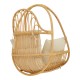 Κρεμαστή κούνια Jorg pakoworld φυσικό rattan-κρεμ μαξιλάρι 80x59x105εκ Κρεμαστή κούνια Jorg pakoworld φυσικό rattan-κρεμ μαξιλάρι 80x59x105εκ