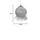 Φωτιστικό οροφής Koronse Inart sisal σε φυσικό χρώμα Φ55x68εκ Φωτιστικό οροφής Koronse Inart sisal σε φυσικό χρώμα Φ55x68εκ