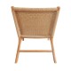 Πολυθρόνα Crosy pakoworld teak ξύλο σε φυσική απόχρωση 71x81x75εκ Πολυθρόνα Crosy pakoworld teak ξύλο σε φυσική απόχρωση 71x81x75εκ