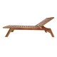Ξαπλώστρα Melop pakoworld teak ξύλο σε φυσική απόχρωση 200x70x35εκ Ξαπλώστρα Melop pakoworld teak ξύλο σε φυσική απόχρωση 200x70x35εκ
