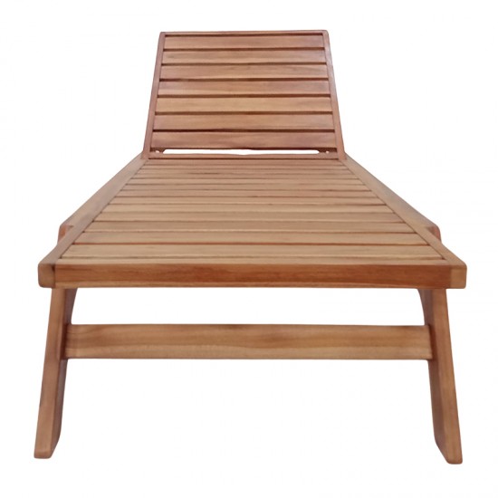 Ξαπλώστρα Melop pakoworld teak ξύλο σε φυσική απόχρωση 200x70x35εκ Ξαπλώστρα Melop pakoworld teak ξύλο σε φυσική απόχρωση 200x70x35εκ
