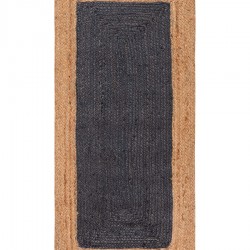 Χαλί γιούτα 1746 (60cm x 130cm) natural/dark grey