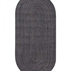 Χαλί γιούτα 1751 (60cm x 130cm) dark grey