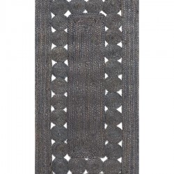 Χαλί γιούτα 1766 (60cm x 130cm) dark grey