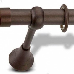 Domus Μεταλλικό Κουρτινόξυλο Φ25mm Chic 3012  Μονό 260cm No31 Σκουριά