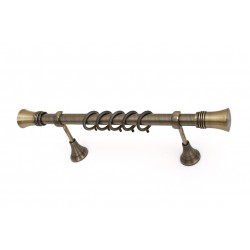Best Design Μεταλλικό Κουρτινόξυλο No65 Μονό Φ25mm 160cm Αντικέ B065