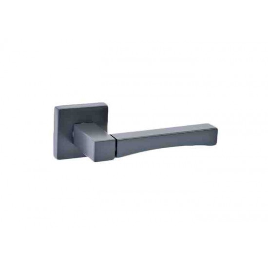 Best Πόμολο πόρτας 1007 Aluminium Zamak Ζεύγος Ροζέτα Ral 7022 Ματ 