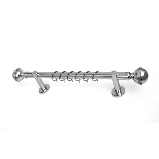 Best Design Μεταλλικό Κουρτινόξυλο No54 Μονό Φ25mm 300cm Νίκελ Ματ B054 Best Design Μεταλλικό Κουρτινόξυλο No54 Μονό Φ25mm 300cm Νίκελ Ματ B054