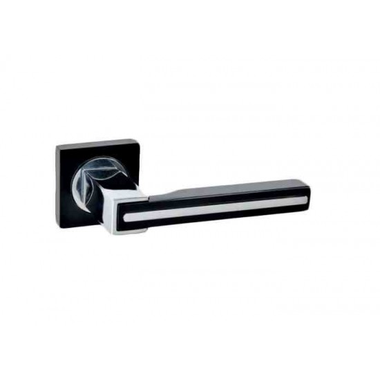 Best Πόμολο πόρτας 92L Brass Ζεύγος Ροζέτα Μαύρο-Χρώμιο Best Πόμολο πόρτας 92L Brass Ζεύγος Ροζέτα Μαύρο-Χρώμιο