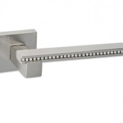 Best Πόμολο πόρτας 94KSW Aluminium Zamak  Ζεύγος Ροζέτα Νίκελ Ματ