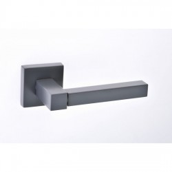Best Πόμολο πόρτας 1004 Aluminium Zamak Ζεύγος Ροζέτα Ral 7015 Ματ