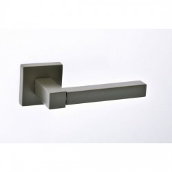 Best Πόμολο πόρτας 1004 Aluminium Zamak Ζεύγος Ροζέτα Ral 7022 Ματ 