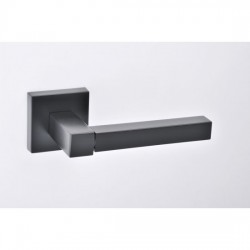 Best Πόμολο πόρτας 1004 Aluminium Zamak Ζεύγος Ροζέτα Μαύρο Ματ