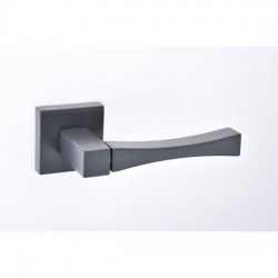 Best Πόμολο πόρτας 1005 Aluminium Zamak Ζεύγος Ροζέτα Ral 7015 Ματ