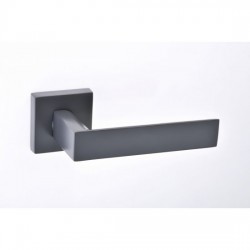 Best Πόμολο πόρτας 21 Aluminium Zamak Ζεύγος Ροζέτα Ral 7015 Ματ