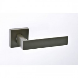 Best Πόμολο πόρτας 21 Aluminium Zamak Ζεύγος Ροζέτα Ral 7022 Ματ 
