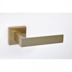 Best Πόμολο πόρτας 21 Aluminium Zamak Ζεύγος Ροζέτα Ral Oro Ματ