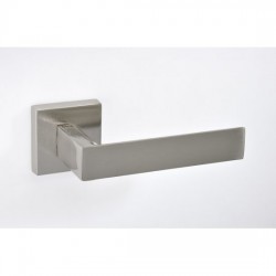 Best Πόμολο πόρτας 21 Aluminium Zamak  Ζεύγος Ροζέτα Νίκελ Ματ