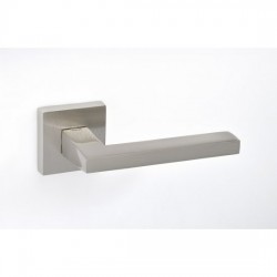 Best Πόμολο πόρτας 22 Aluminium Zamak  Ζεύγος Ροζέτα Νίκελ Ματ