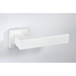 Best Πόμολο πόρτας 23 Aluminium Zamak Ζεύγος Ροζέτα Ral 9010 Λευκό 