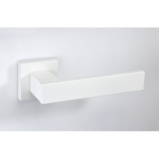 Best Πόμολο πόρτας 23 Aluminium Zamak Ζεύγος Ροζέτα Ral 9010 Λευκό 