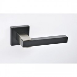 Best Πόμολο πόρτας 521 Aluminium Zamak Ζεύγος Ροζέτα Μαύρο Ματ