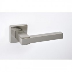 Best Πόμολο πόρτας 521 Aluminium Zamak  Ζεύγος Ροζέτα Νίκελ Ματ