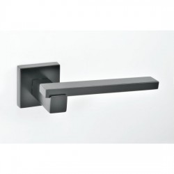 Best Πόμολο πόρτας 94K Aluminium Zamak Ζεύγος Ροζέτα Μαύρο Ματ