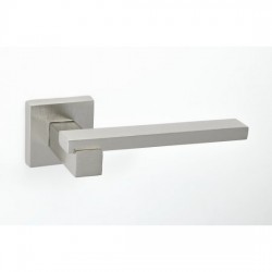 Best Πόμολο πόρτας 94K Aluminium Zamak  Ζεύγος Ροζέτα Νίκελ Ματ