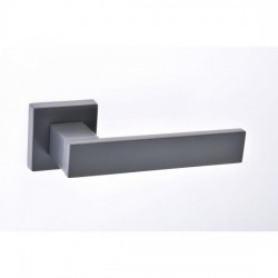 Best Πόμολο πόρτας 23 Aluminium Zamak Ζεύγος Ροζέτα Ral 7015 Ματ