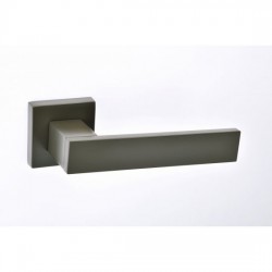 Best Πόμολο πόρτας 23 Aluminium Zamak Ζεύγος Ροζέτα Ral 7022 Ματ 