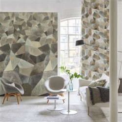 Designers Guild - Geo Moderne Pewter PDG 1110 02 Ταπετσαρία τοίχου