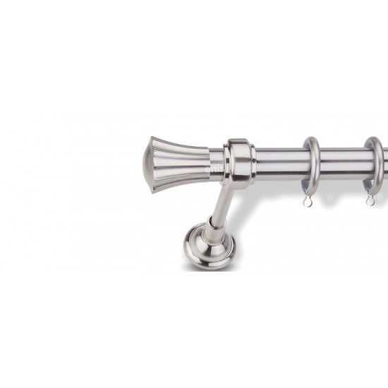 Domus Μεταλλικό Κουρτινόξυλο Φ25mm Royal Μονό 160cm p7-577581-3 Νίκελ Ματ Domus Μεταλλικό Κουρτινόξυλο Φ25mm Royal Μονό 160cm p7-577581-3 Νίκελ Ματ