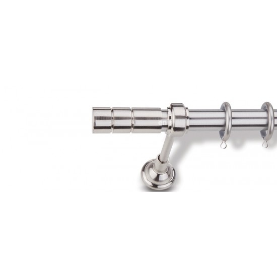 Domus Μεταλλικό Κουρτινόξυλο Φ25mm Real Μονό 160cm p8-577586-5 Νίκελ Ματ Domus Μεταλλικό Κουρτινόξυλο Φ25mm Real Μονό 160cm p8-577586-5 Νίκελ Ματ