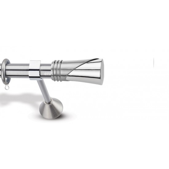 Domus Μεταλλικό Κουρτινόξυλο Φ25mm Χάλκη Μονό 160cm p11-9274-4 Νίκελ Ματ -Χρώμιο Domus Μεταλλικό Κουρτινόξυλο Φ25mm Χάλκη Μονό 160cm p11-9274-4 Νίκελ Ματ -Χρώμιο
