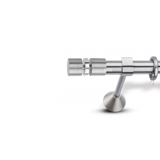 Domus Μεταλλικό Κουρτινόξυλο Φ25mm Δήλος Μονό 160cm p12-9274-4 Νίκελ Ματ -Χρώμιο Domus Μεταλλικό Κουρτινόξυλο Φ25mm Δήλος Μονό 160cm p12-9274-4 Νίκελ Ματ -Χρώμιο