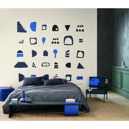 Casadeco - Gallery Panoramique Hieroglyphes&Village 86326827 Wallpanel 300x280cm