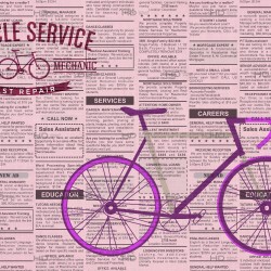 Living Project - HD601C Ταπετσαρία τοίχου Bicycle Service