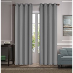 Import Hellas Κουρτίνα  Black out με τρουκς 270x270εκ., Γκρι