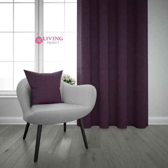 Living project 2-2024 Velvet - Έτοιμη κουρτίνα βελούδο με τρέσσα 2.00X2.70εκ.