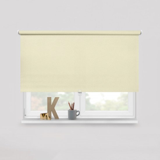 Living Project 2-02 Berlin Εκρού Roller Blind Μονόχρωμο Πλήρους Συσκότισης Π100xΥ100