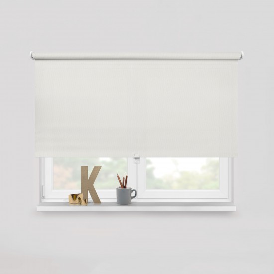 Living Project 6-1 Amsterdam Λευκό Roller Blind Διάτρητο Π100xΥ100