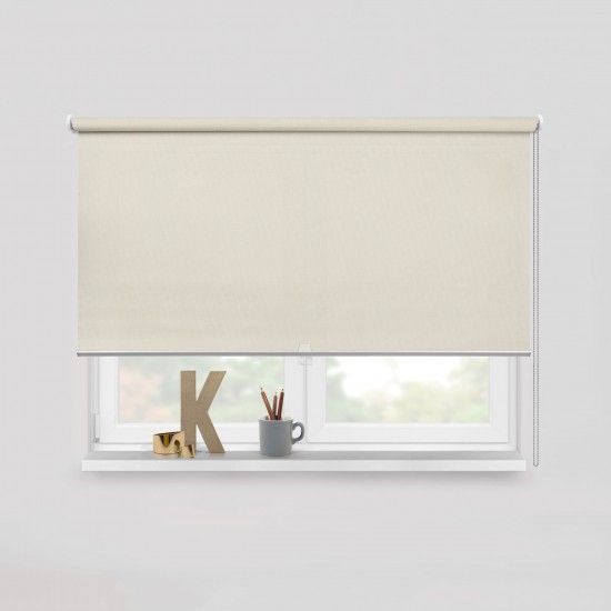 Living Project 6-3 Amsterdam Εκρού Roller Blind Διάτρητο Π100xΥ100