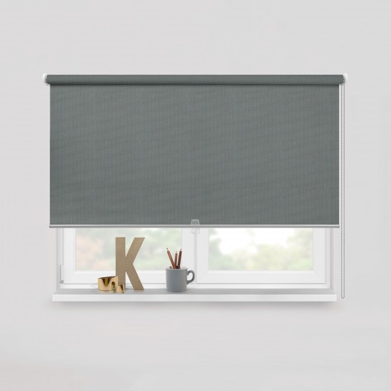 Living Project 6-6 Amsterdam Γκρι Roller Blind Διάτρητο Π100xΥ100