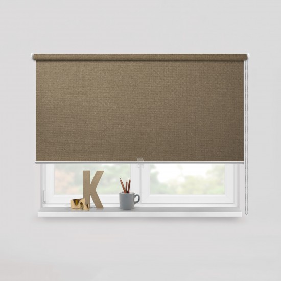 Living Project 8-5 Prague Καφέ Roller Blind Ενεργειακό Μονόχρωμο Aδιαφανές Π100xΥ100