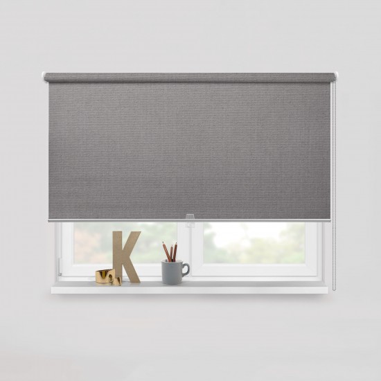 Living Project 8-7 Prague Γκρι Roller Blind Ενεργειακό Μονόχρωμο Aδιαφανές Π100xΥ100