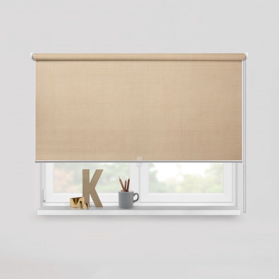 Living Project 9-3 Lisbon Μπεζ Roller Blind Μονόχρωμο Ημιδιαφανές με Pattern Π100xΥ100