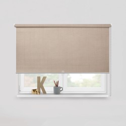 Living Project 9-4 Lisbon Natural Roller Blind Μονόχρωμο Ημιδιαφανές με Pattern Π100xΥ100